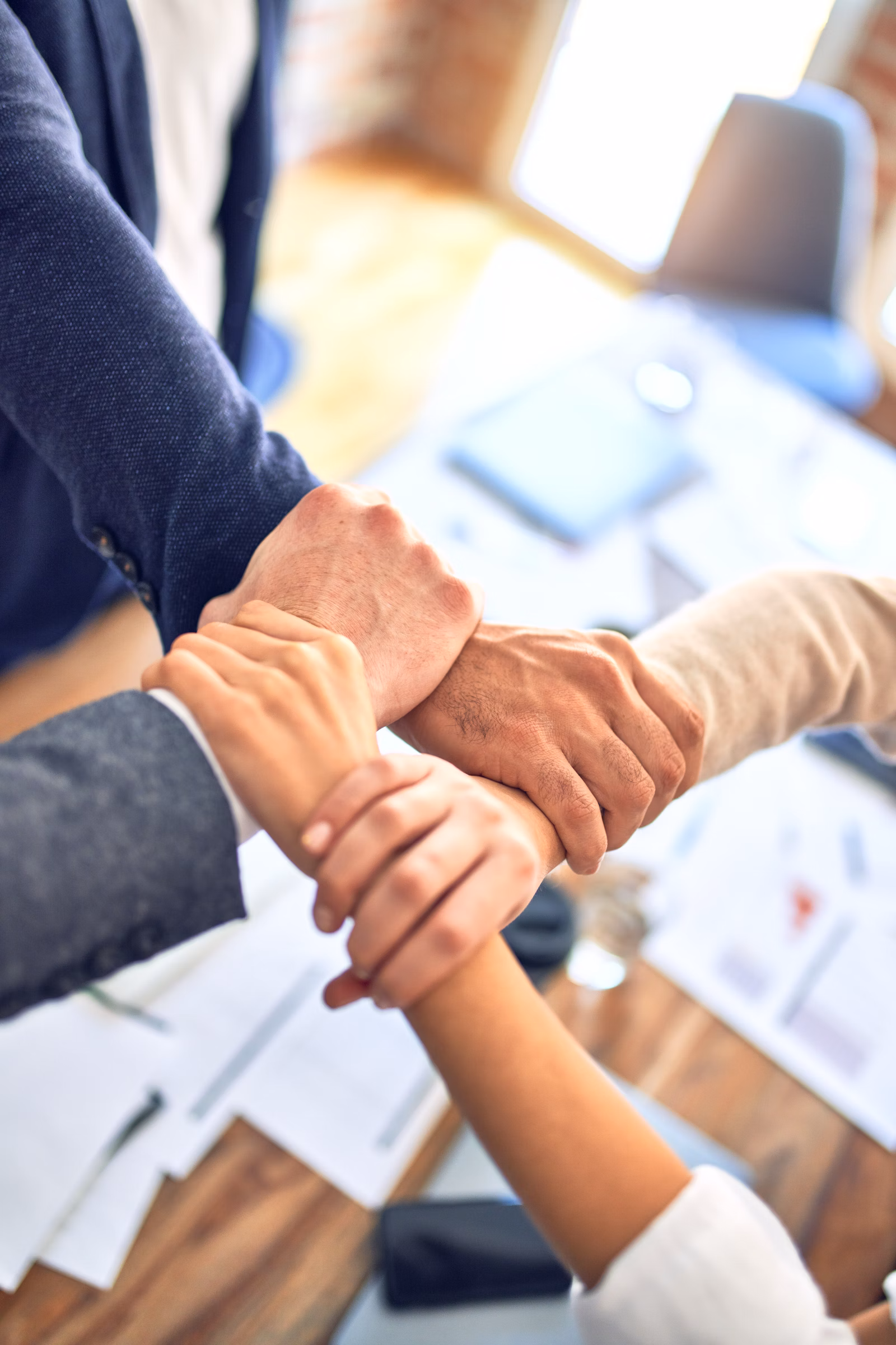 Business team analyzing AI-powered analytics dashboard
